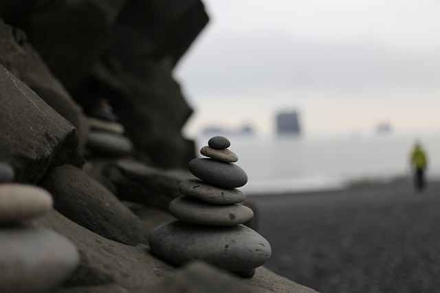 石头指明道路, 海滩, 冰岛