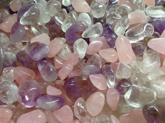 紫晶, 白水晶, 玫瑰石英
