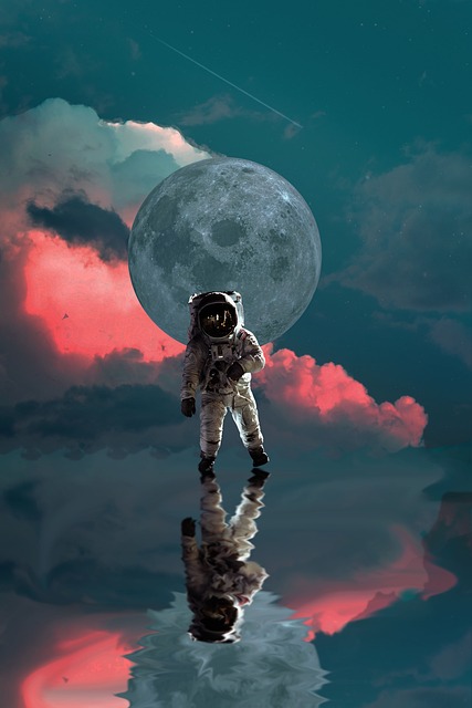 宇航员, 月亮, 空间