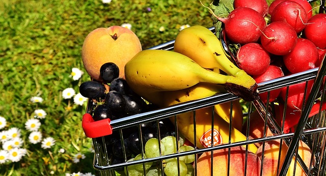 购物冒险, 健康的购物, 水果