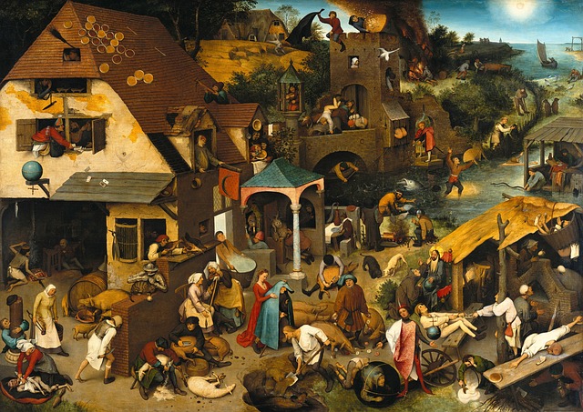 油画, pieter bruegel 的长者, 荷兰谚语