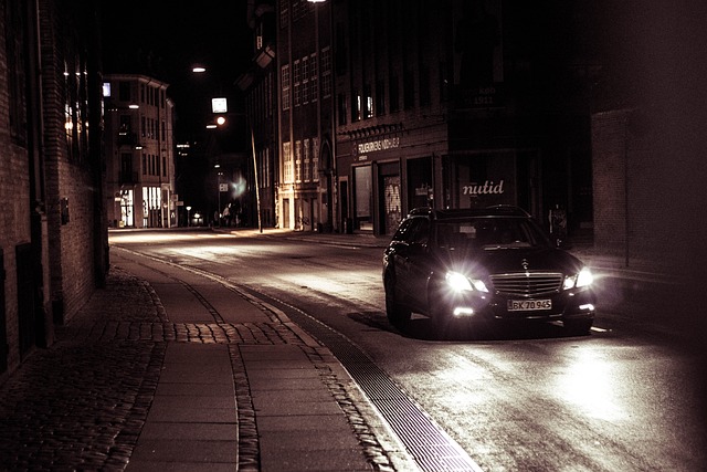 车, 夜晚, 哥本哈根