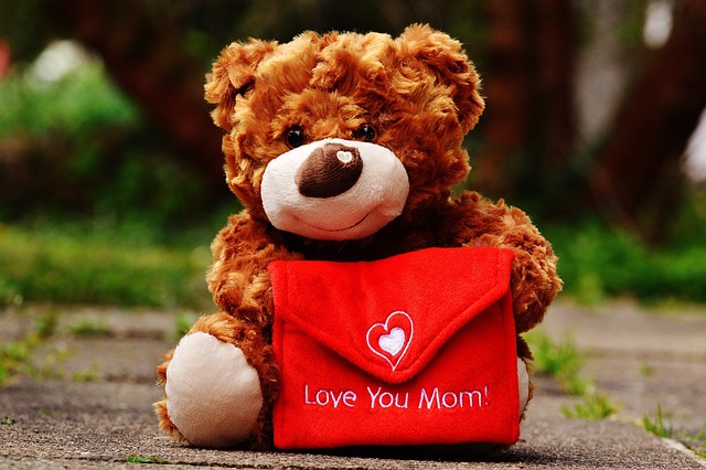 母亲节快乐, 泰迪熊, 爱