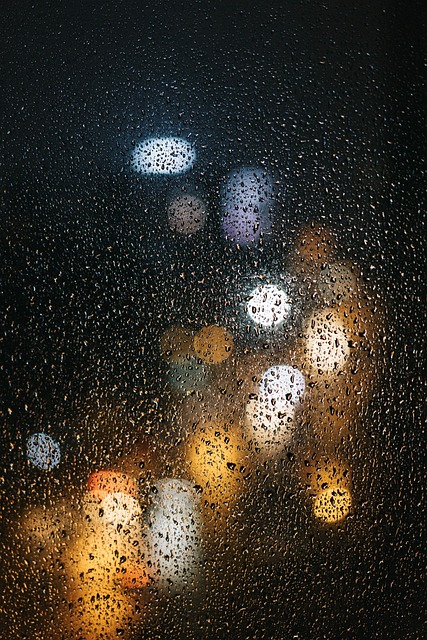 雨天, 玻璃, 下雨