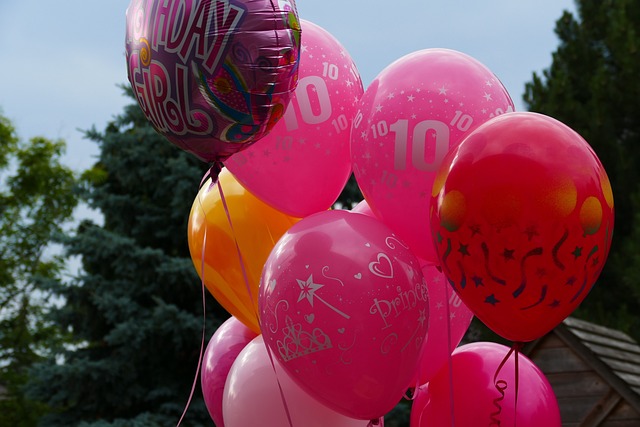 生日快乐, 生日快樂, 气球