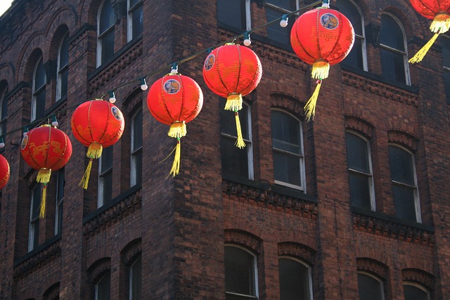 中国新的一年, 中国的灯笼, 唐人街